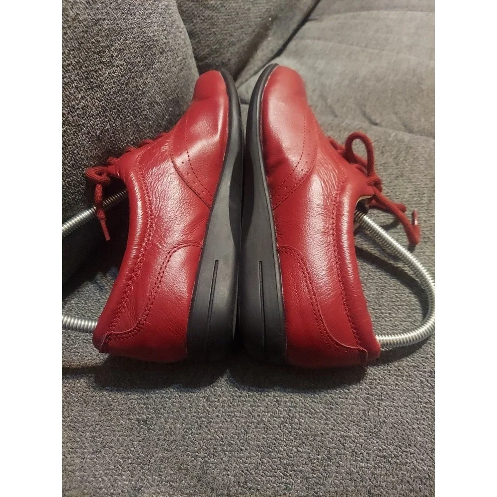 Dr Scholls Red Leather Shoes Double Air-Pillo Insoles Advanced Comfort Size 8‎